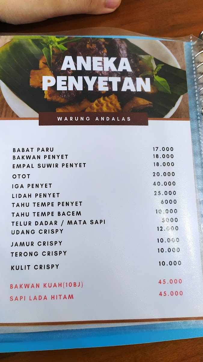 Menu Warung Andalas-5