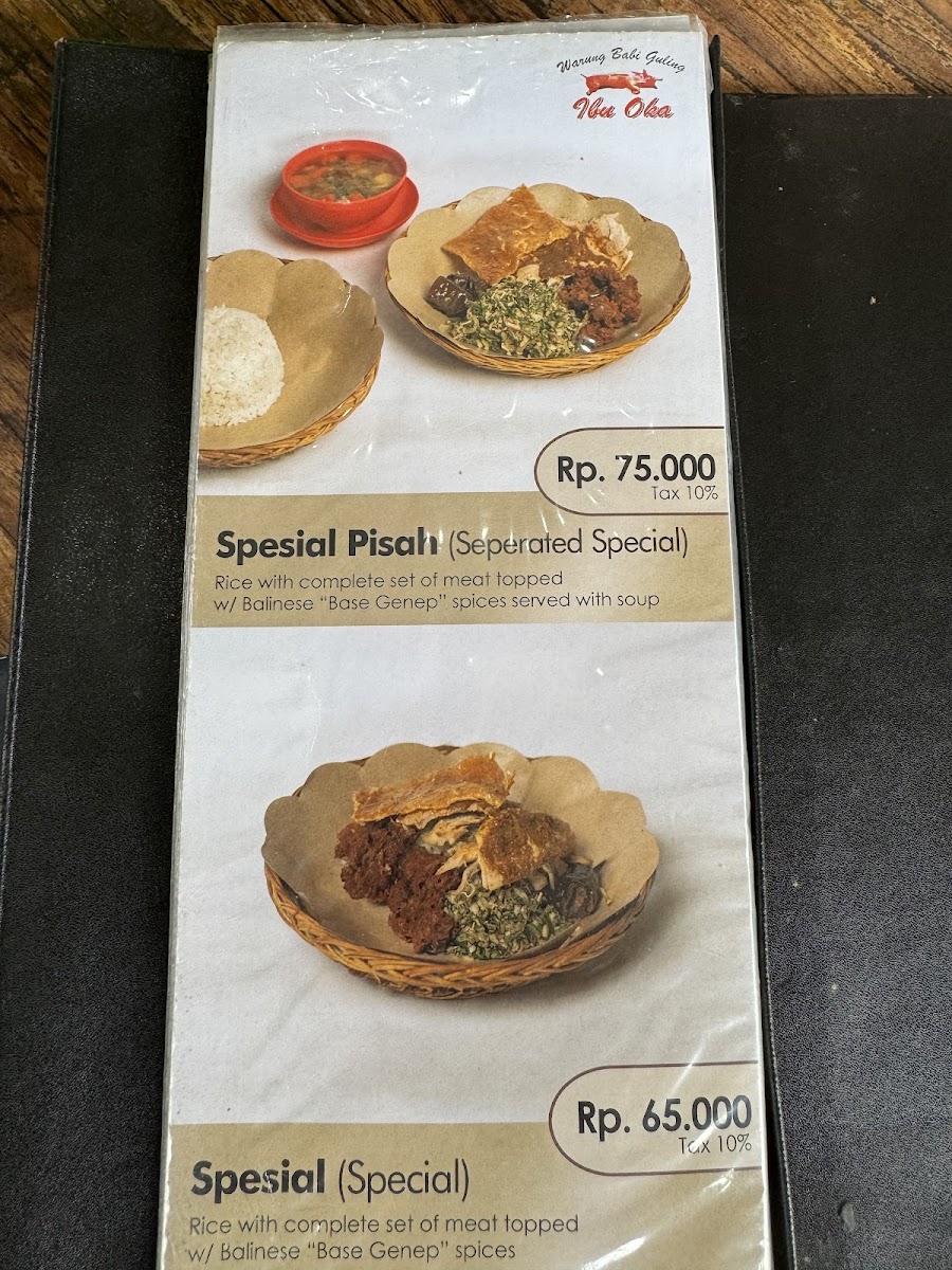 Menu Warung Babi Guling Ibu Oka 1-8