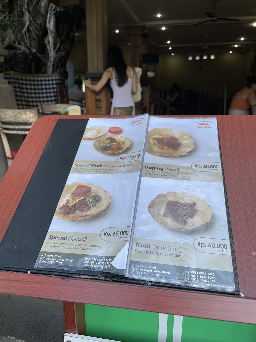 Menu Warung Babi Guling Ibu Oka 1-9