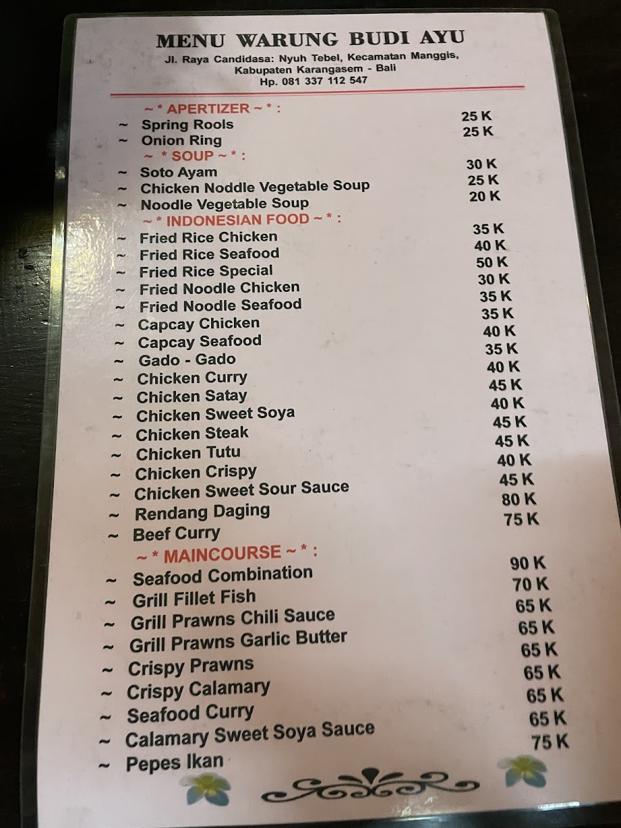 Menu Warung Budiayu-9
