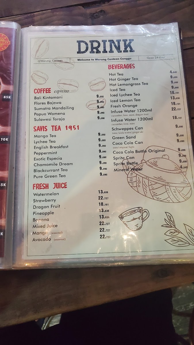 Menu Warung Canteen Canggu-5