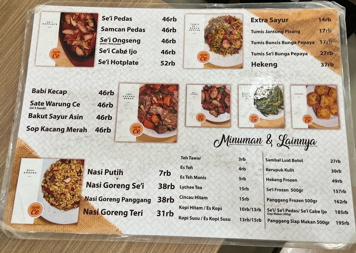 Menu Warung Ce-2
