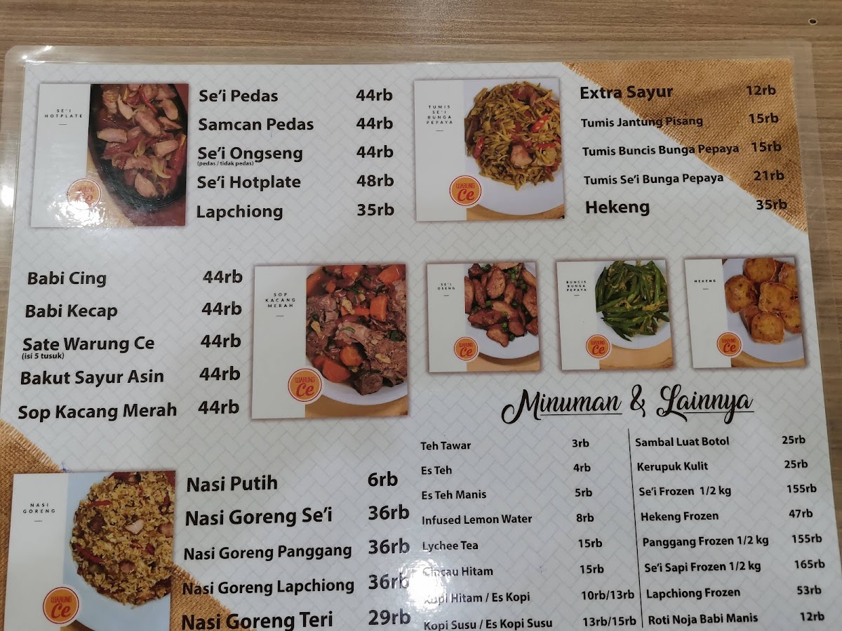 Menu Warung Ce-4