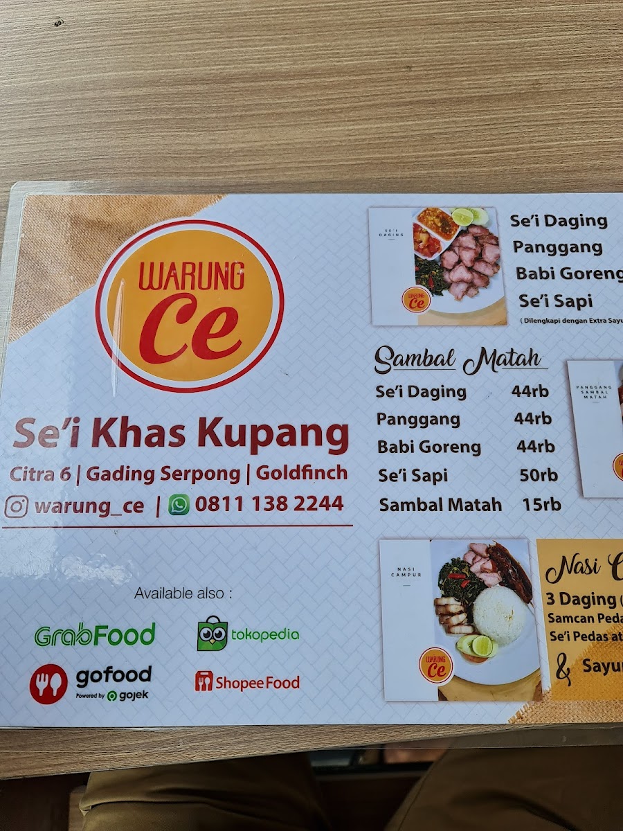 Menu Warung Ce-6
