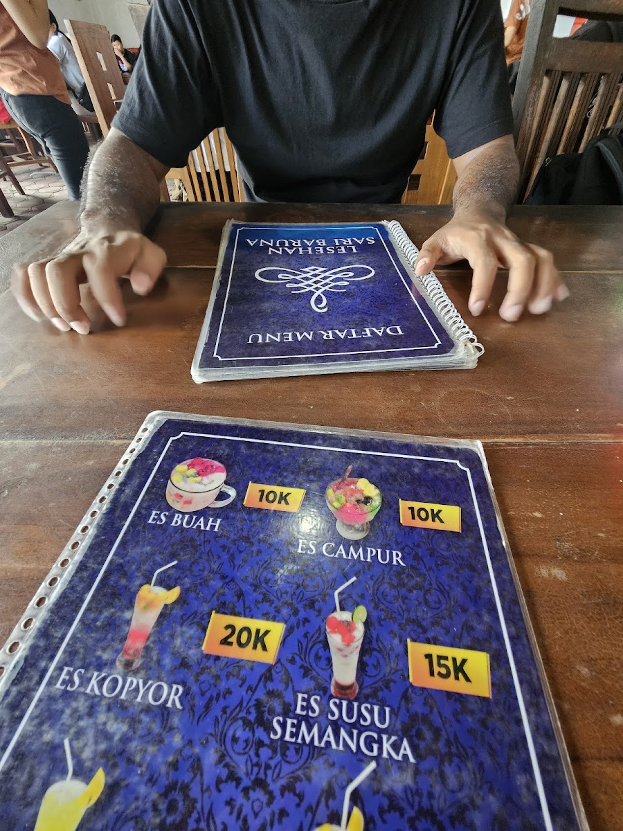 Menu Warung Lesehan Sari Baruna Pasinggahan-4