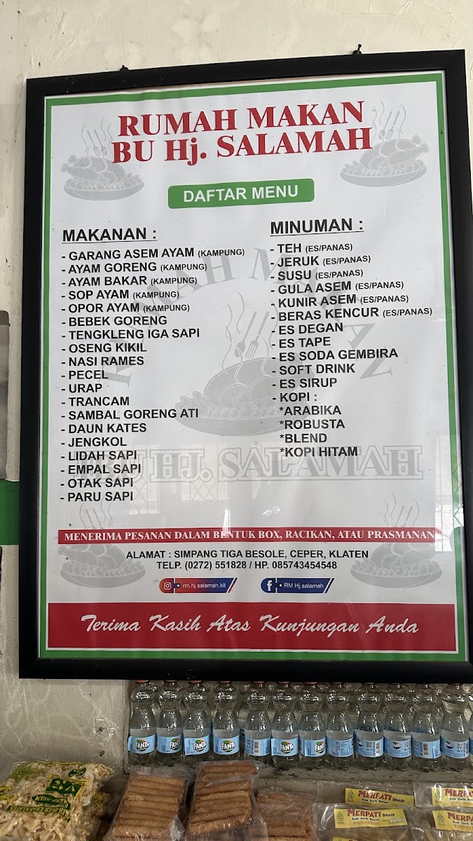 Menu Warung Makan Bu Hj. Salamah-5