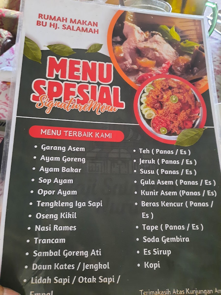 Menu Warung Makan Bu Hj. Salamah-9