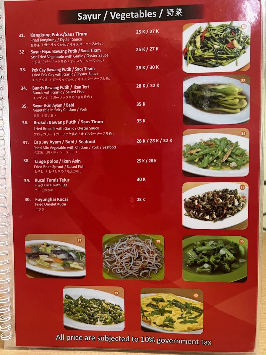 Menu Warung Namba-10