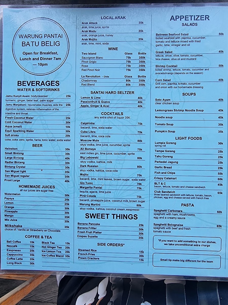 Menu Warung Pantai-1