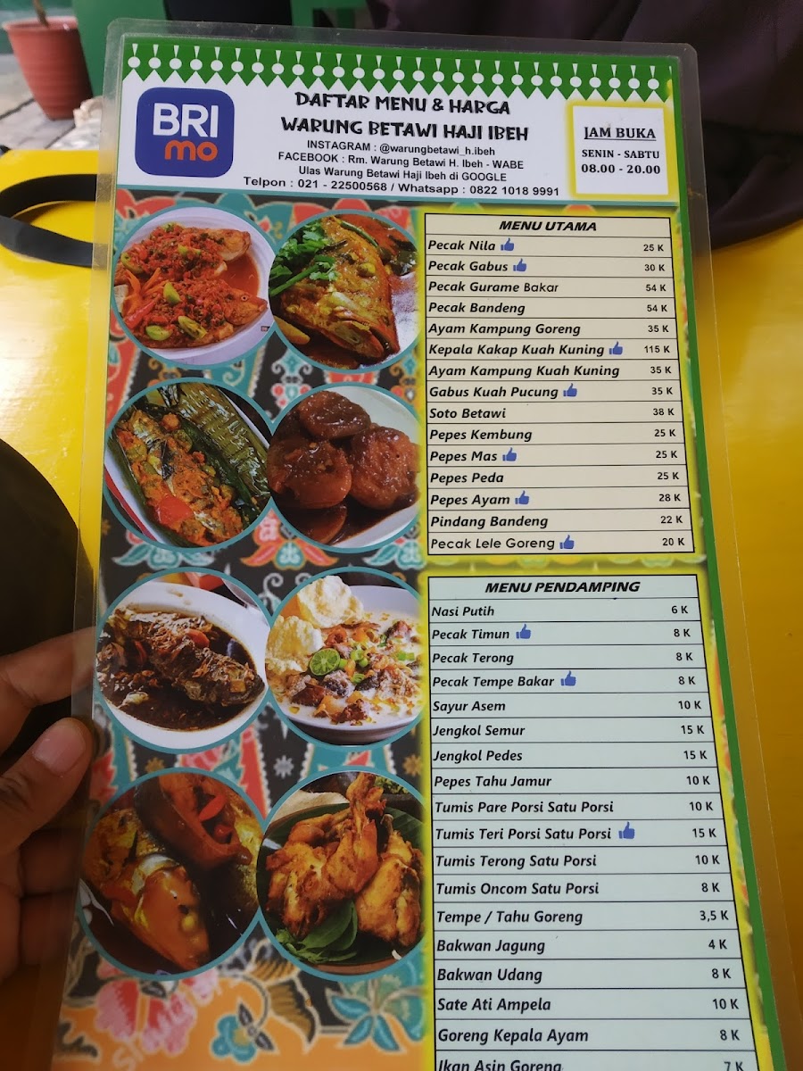 Menu Warung Pecak Betawi - H. Ibeh-6