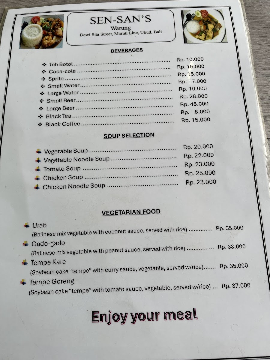 Menu Warung Sen San-3