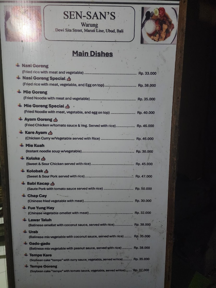 Menu Warung Sen San-4