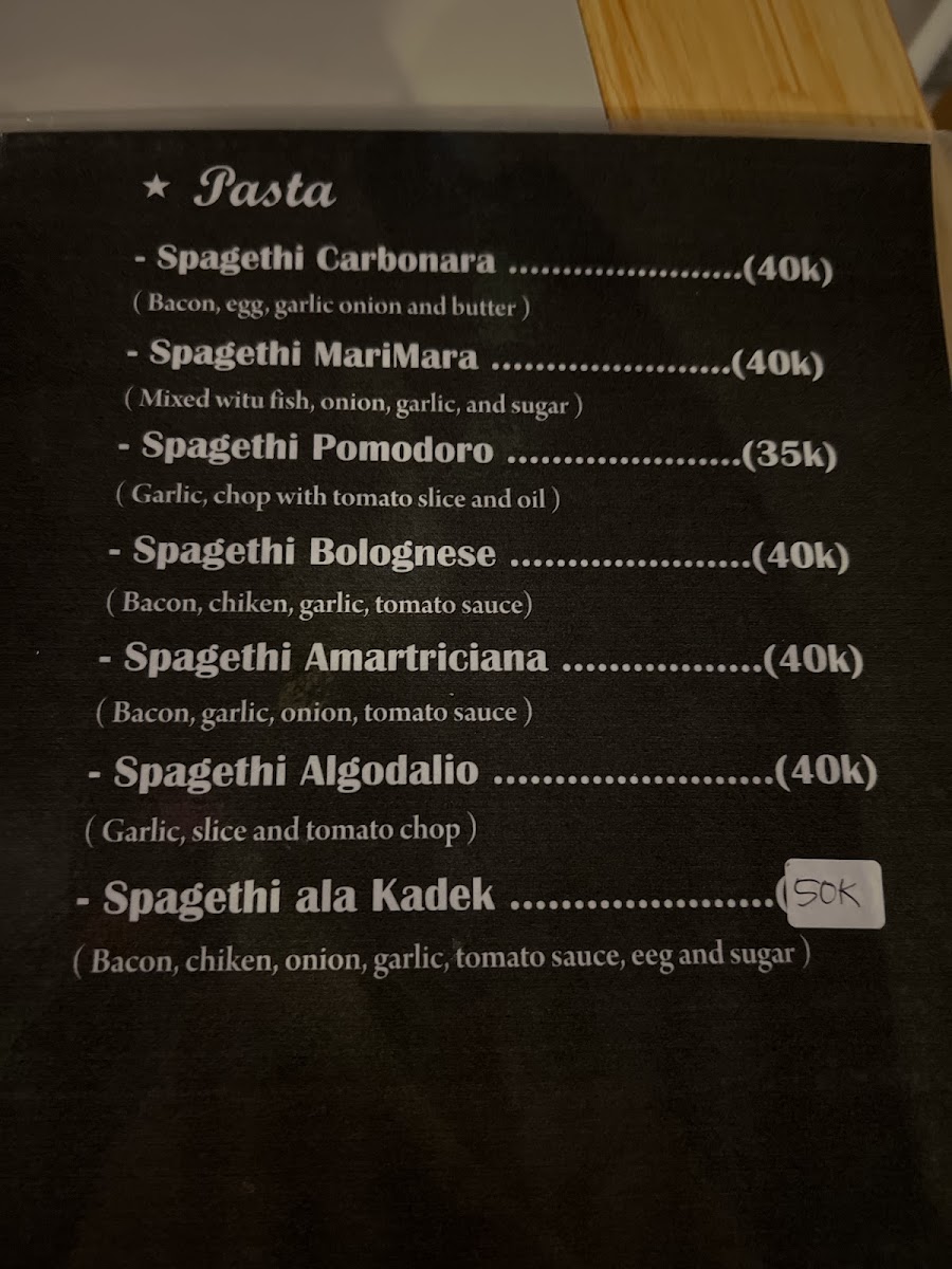 Menu Warung Srikandi /pacha Beach-2