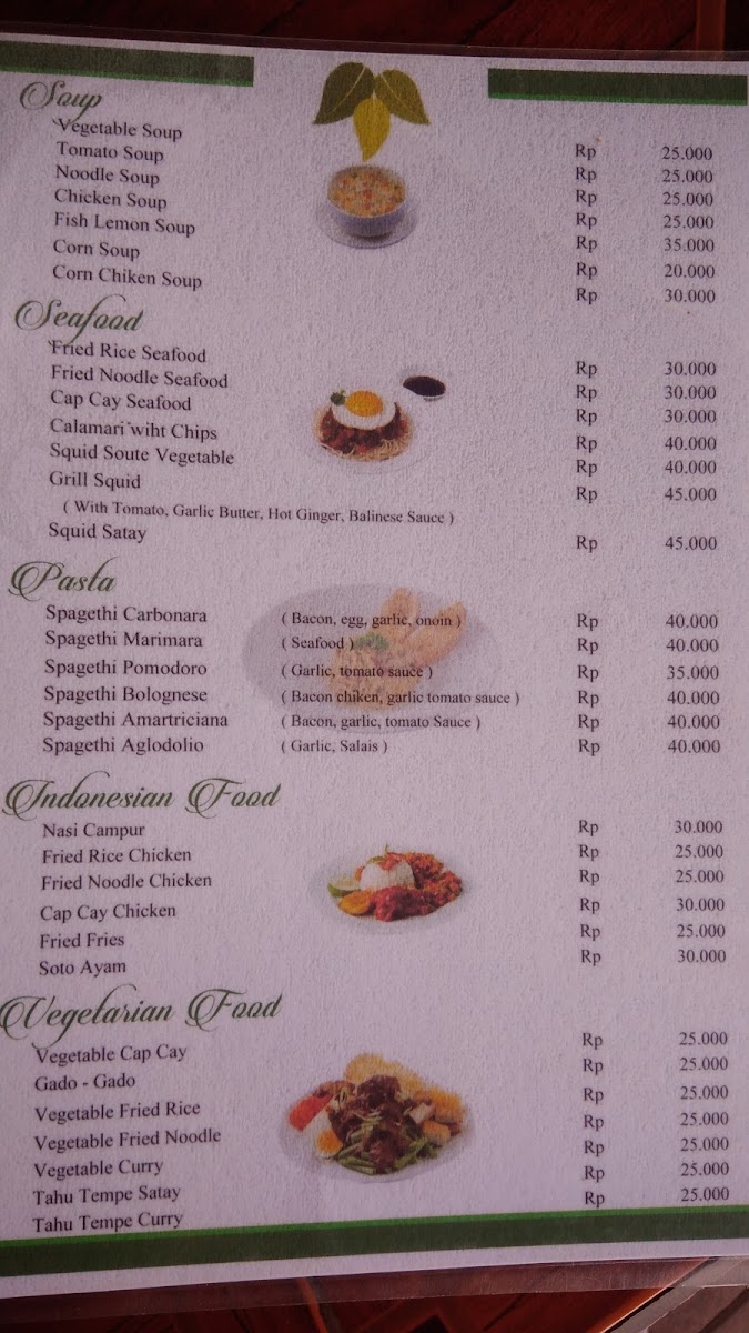 Menu Warung Srikandi /pacha Beach-9
