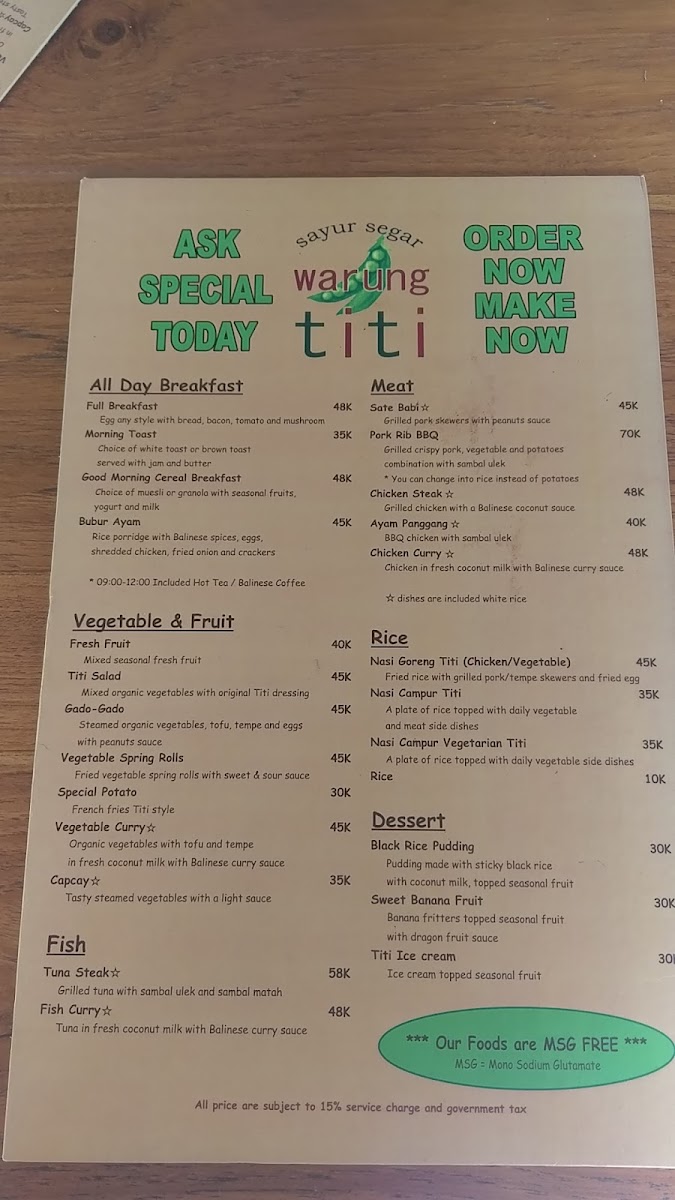 Menu Warung Titi-9
