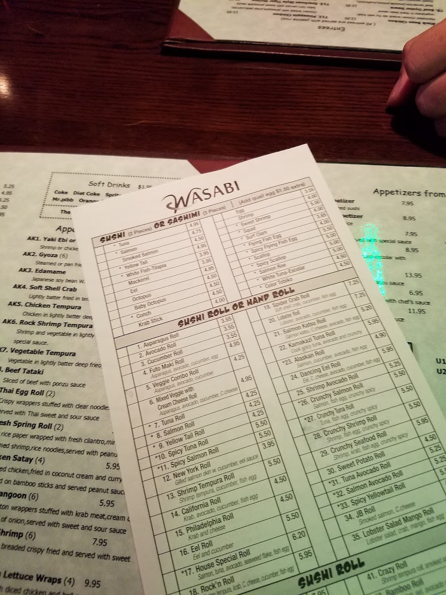 Menu Wasabi Sushi & Thai-10
