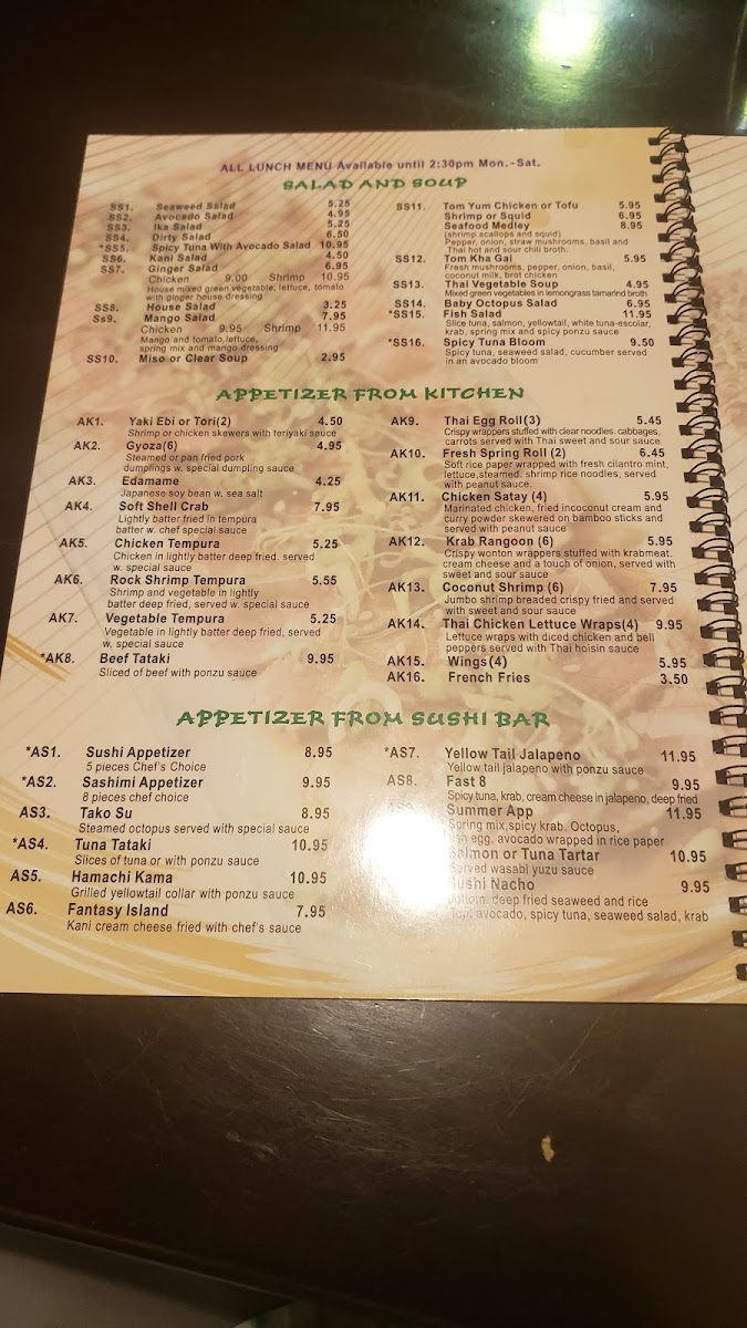 Menu Wasabi Sushi & Thai-4