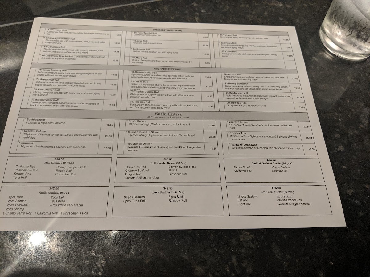 Menu Wasabi Sushi & Thai-8