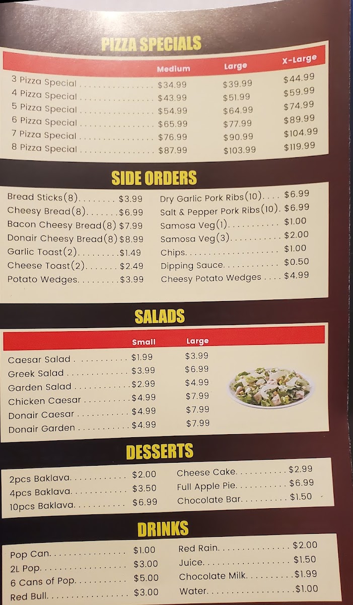 Menu Wasim's Donair & Pizza-2