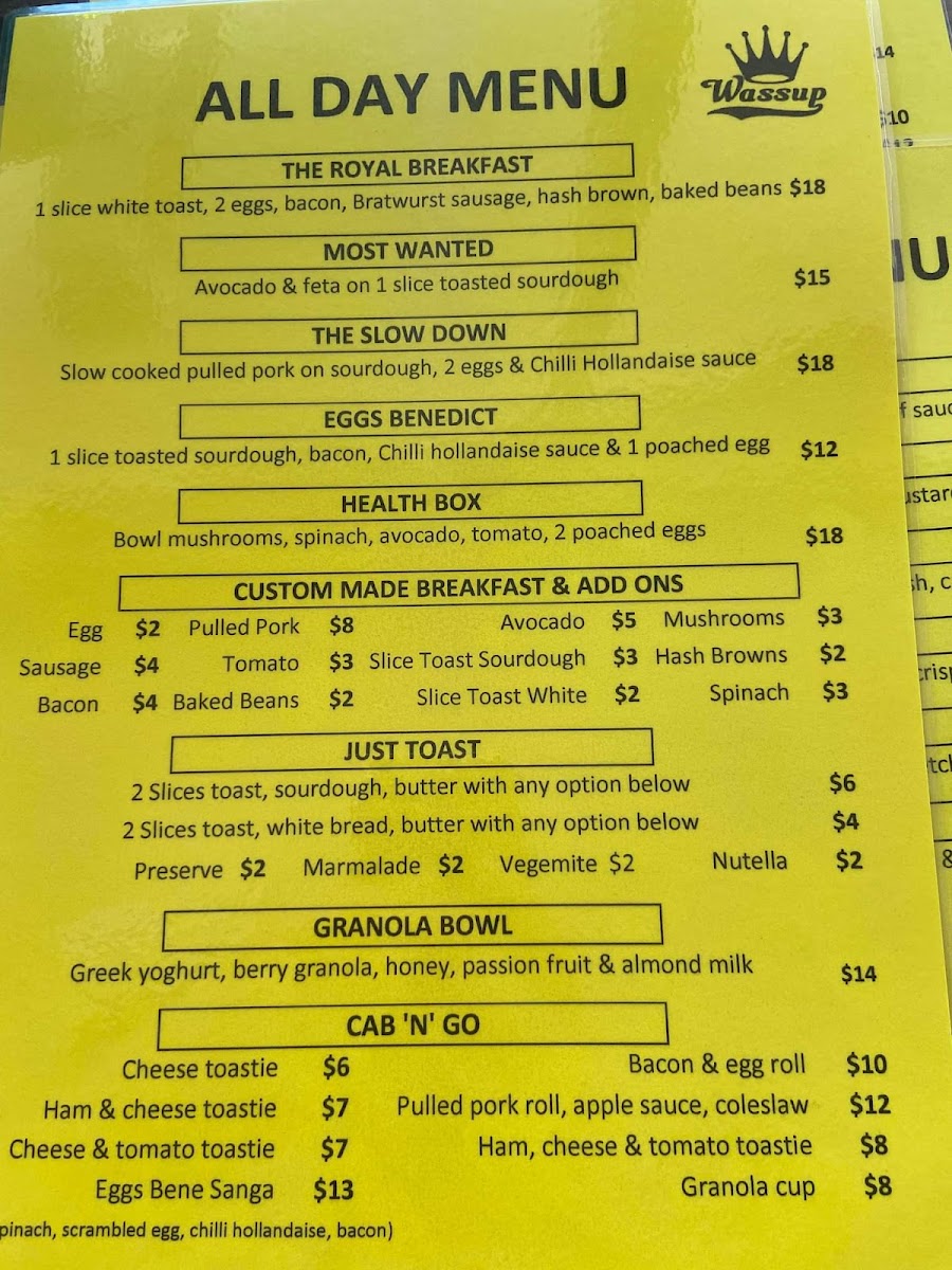 Menu Wassup Cafe-7