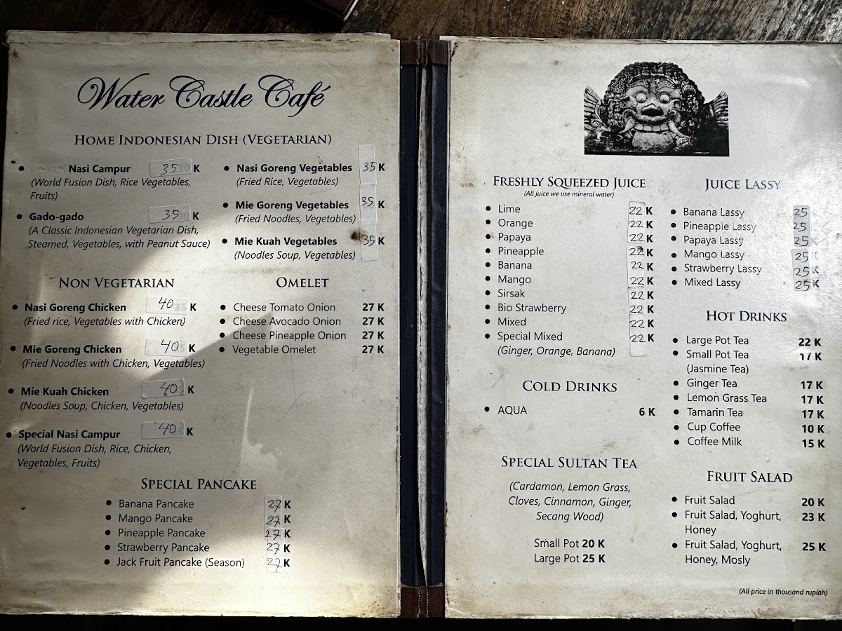 Menu Water Castle Cafe-6