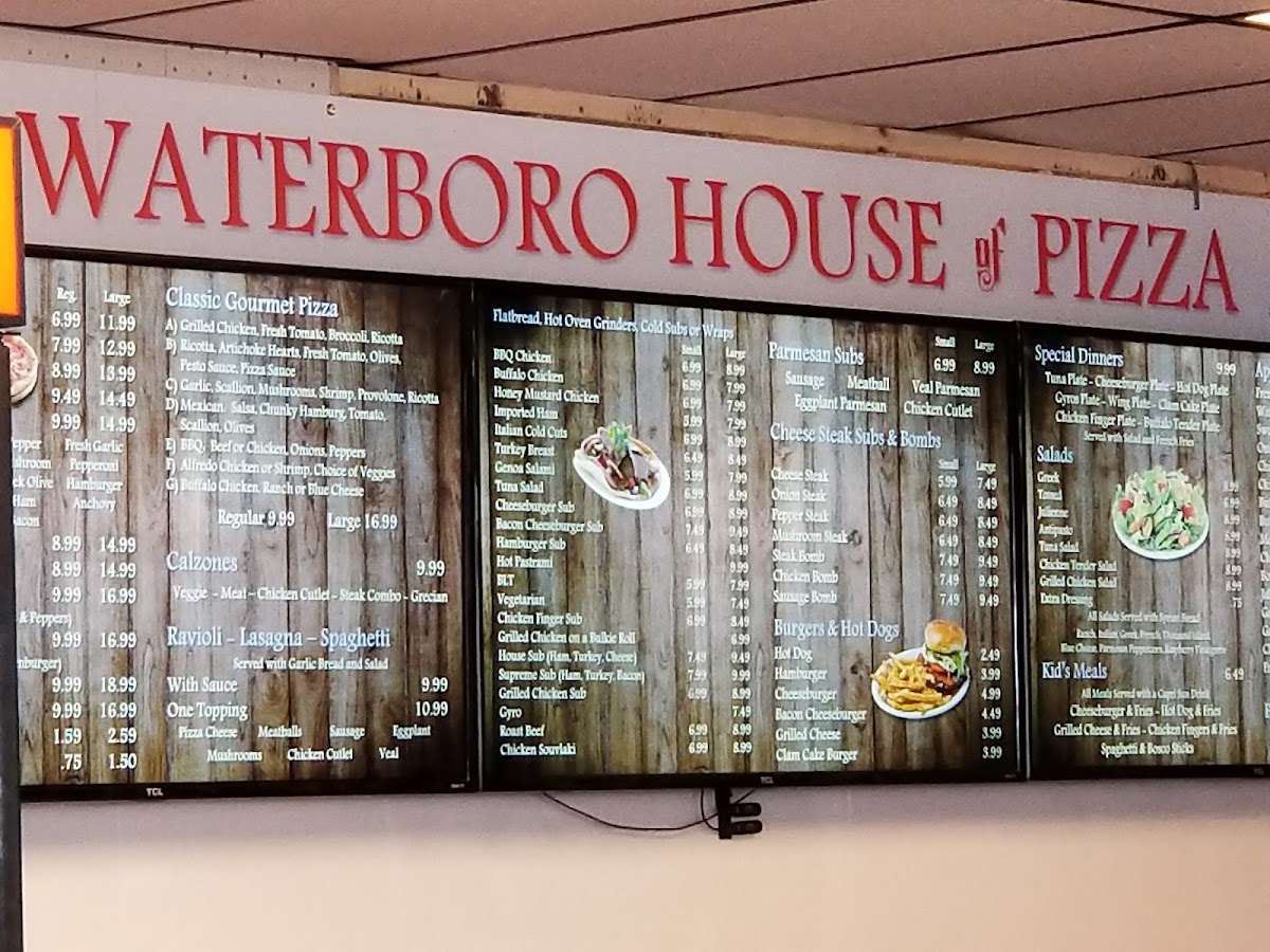 Menu Waterboro House Of Pizza-1