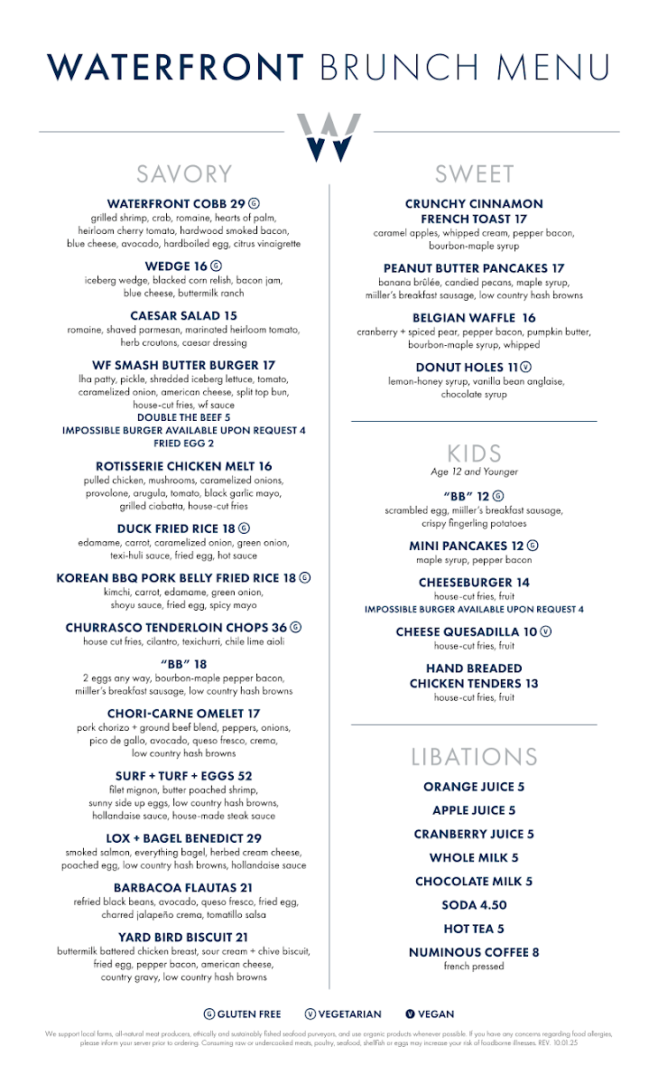 Menu Waterfront Bar & Grill-4