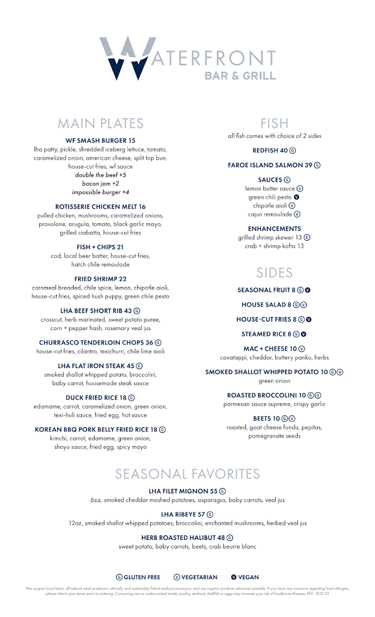 Menu Waterfront Bar & Grill-5