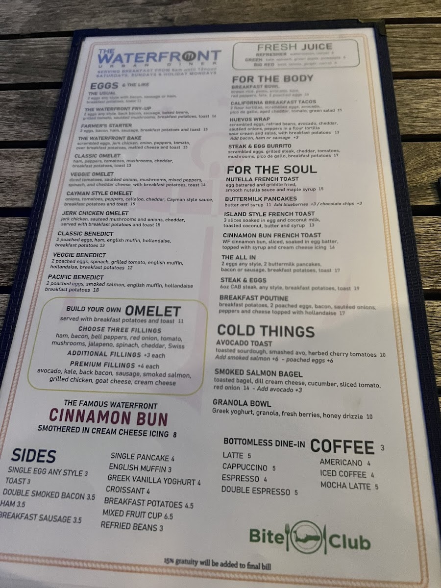Menu Waterfront Urban Diner-5