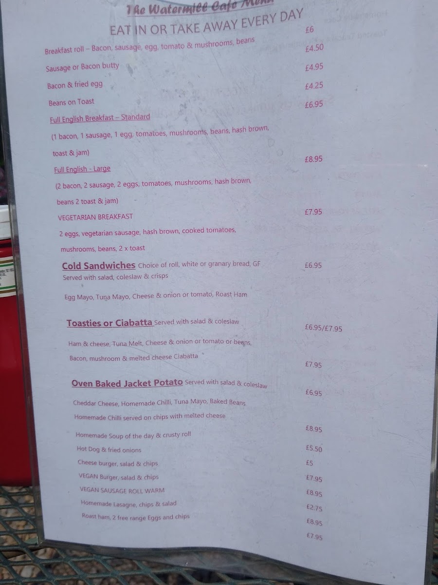 Menu Watermill Cafe-3