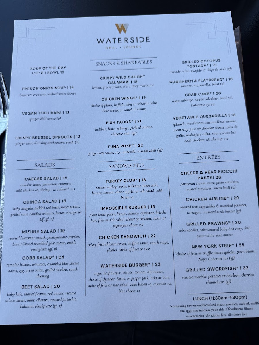 Menu Waterside Grill + Lounge-4
