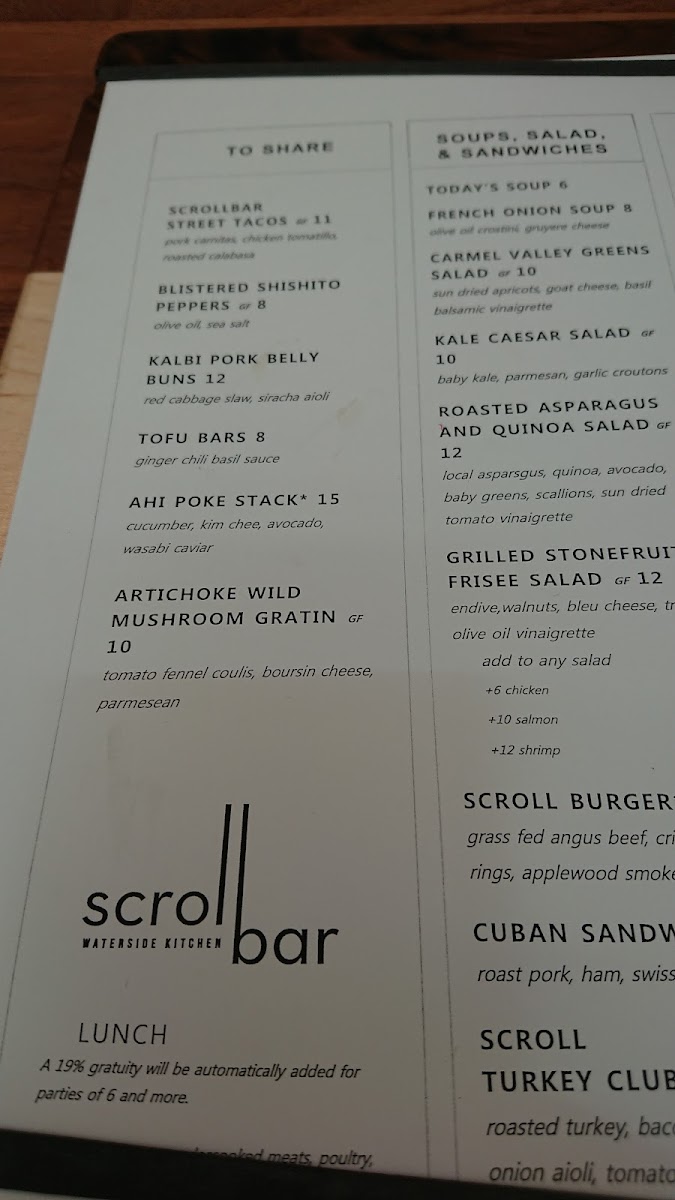 Menu Waterside Grill + Lounge-7