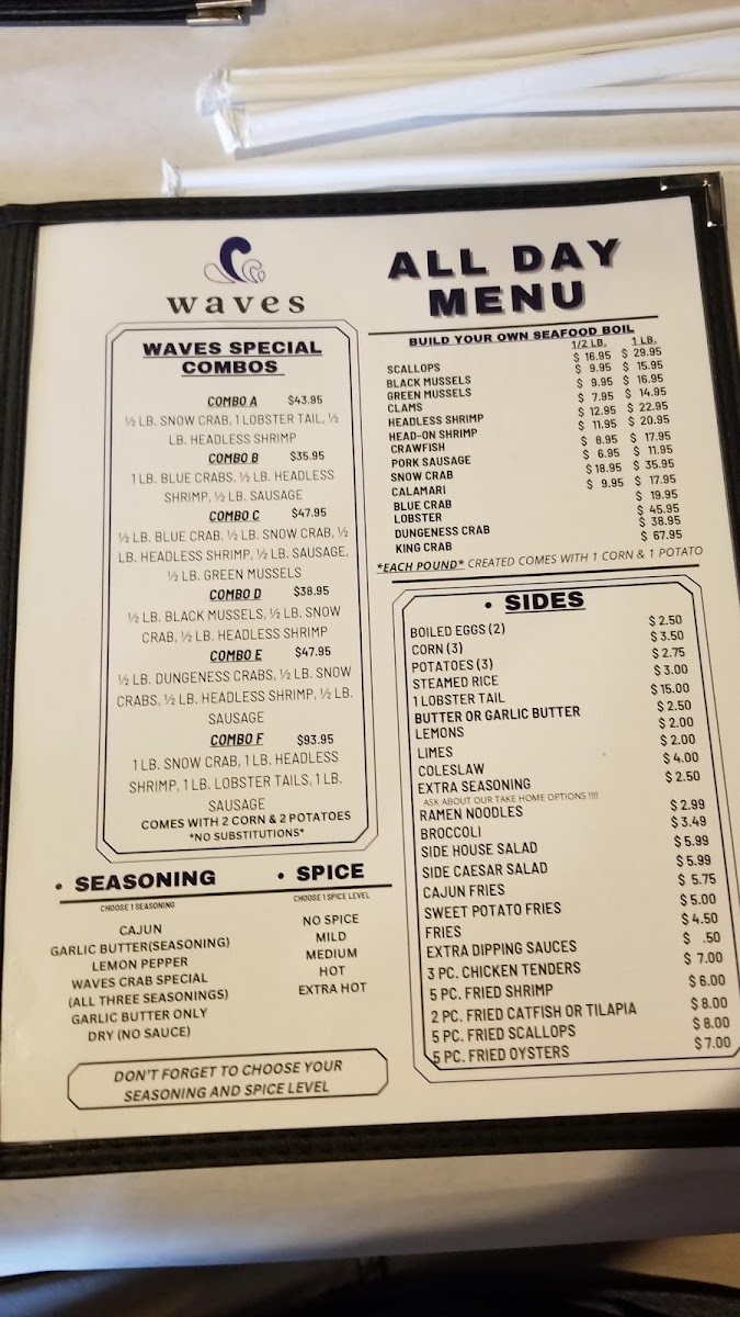 Menu Waves Crab House-4