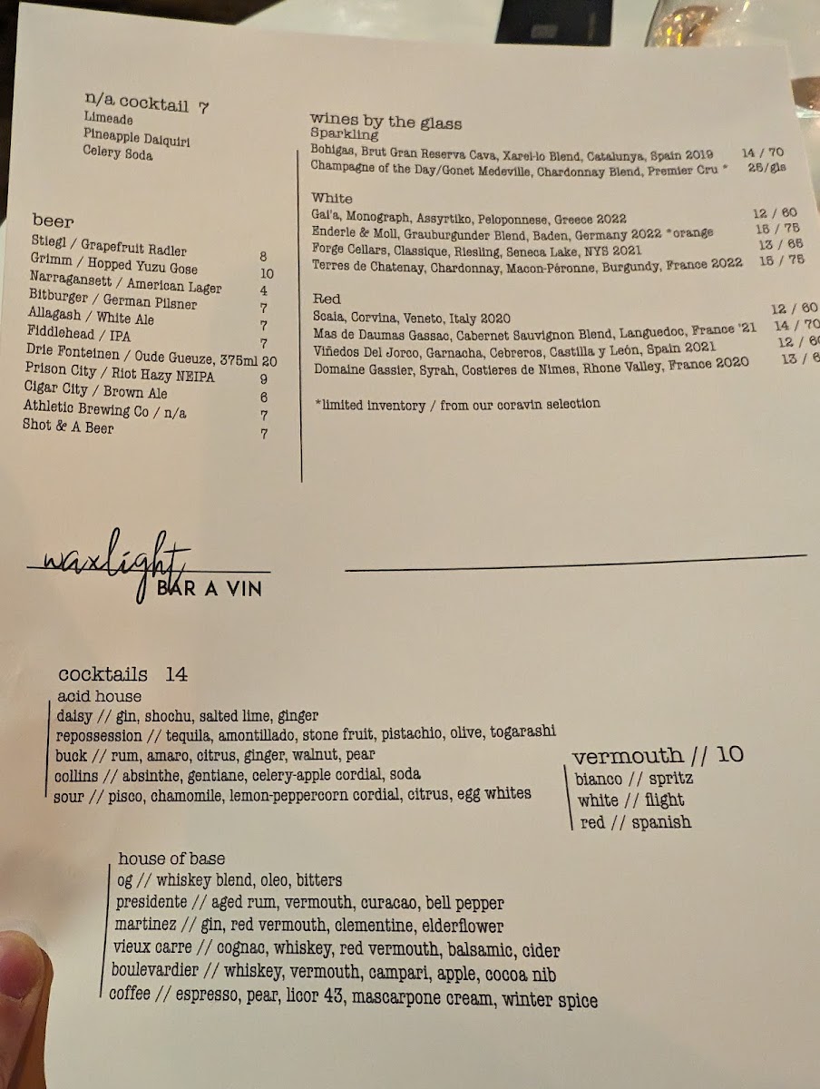 Menu Waxlight Bar A Vin-1