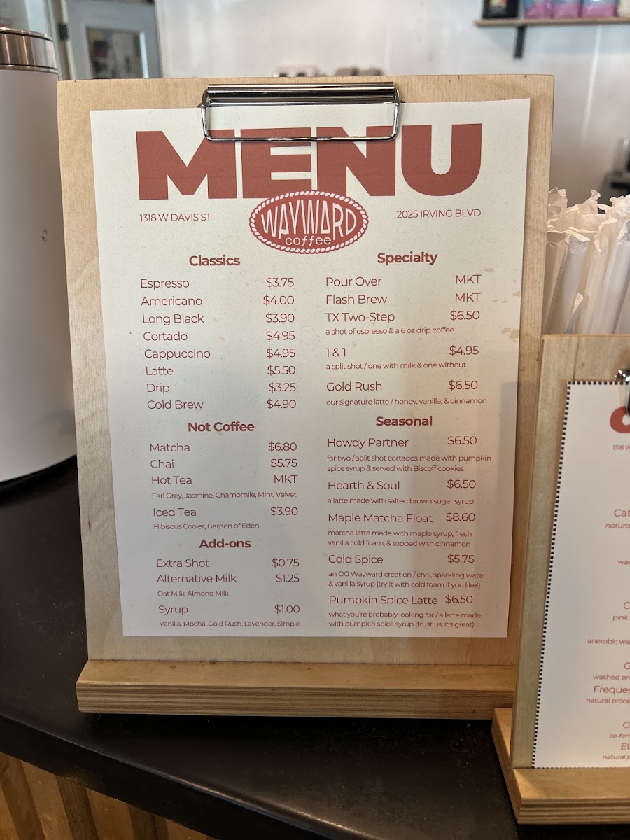 Menu Wayward Coffee Co-3
