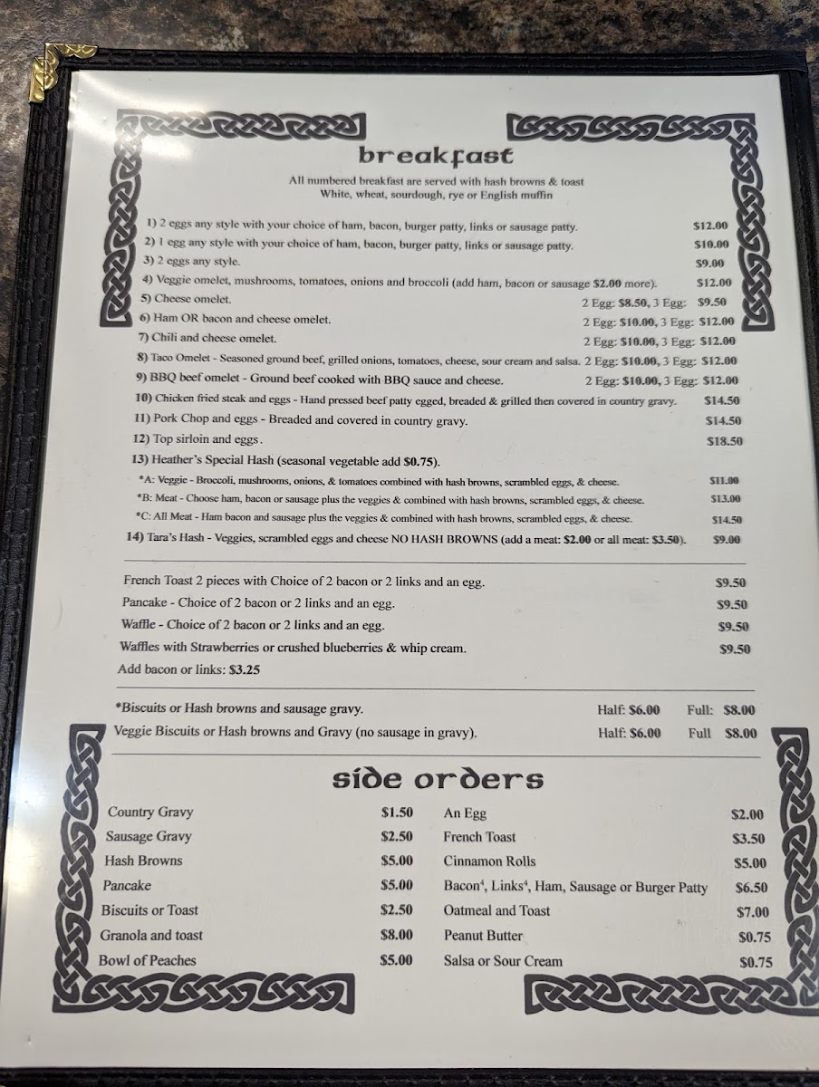 Menu Wee Bit O'heather-1