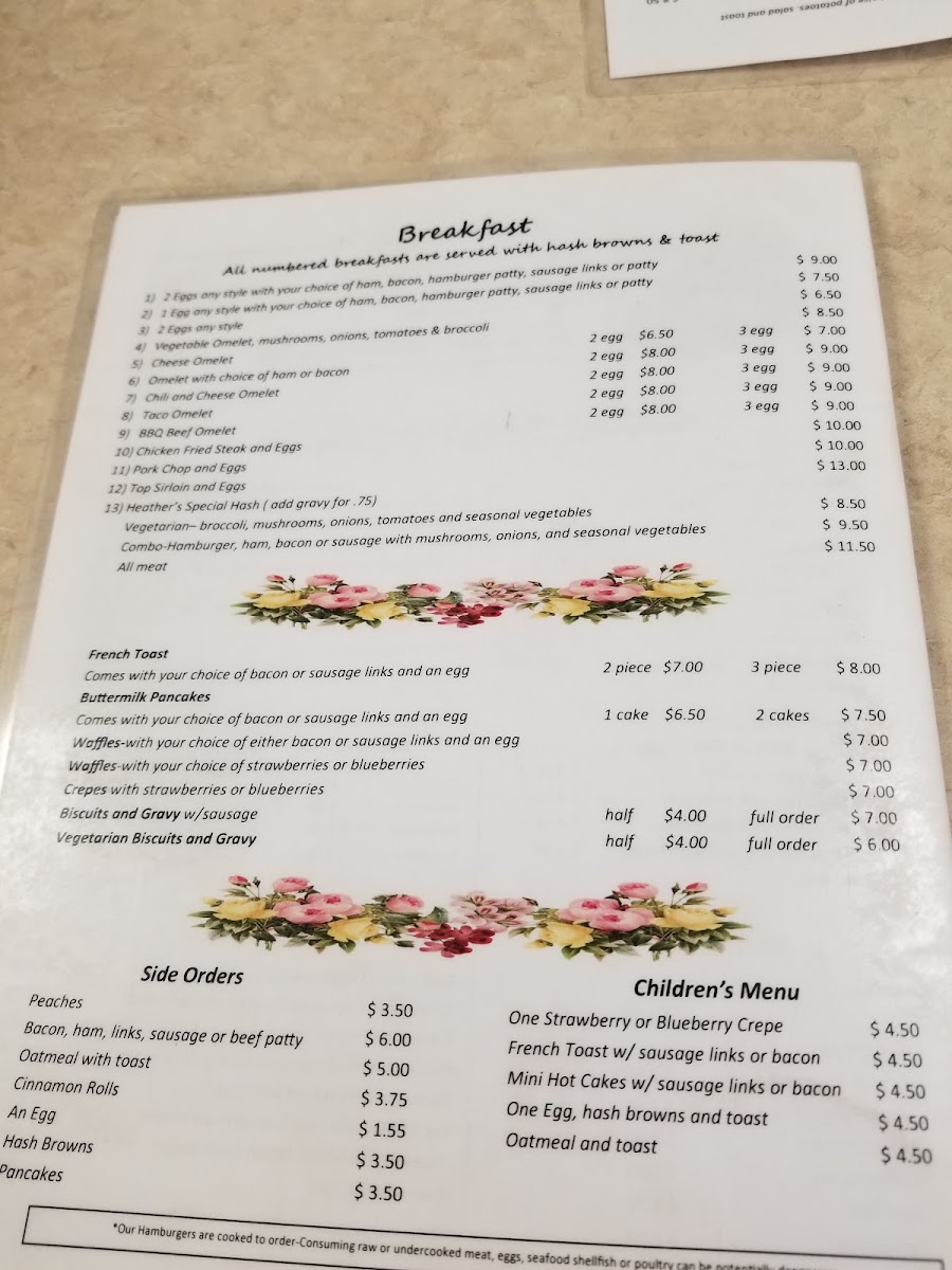 Menu Wee Bit O'heather-3