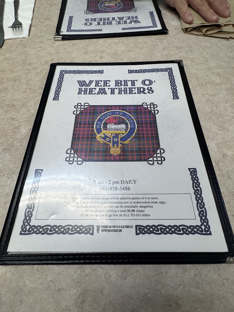 Menu Wee Bit O'heather-4