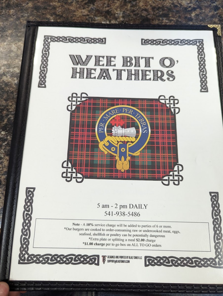 Menu Wee Bit O'heather-5