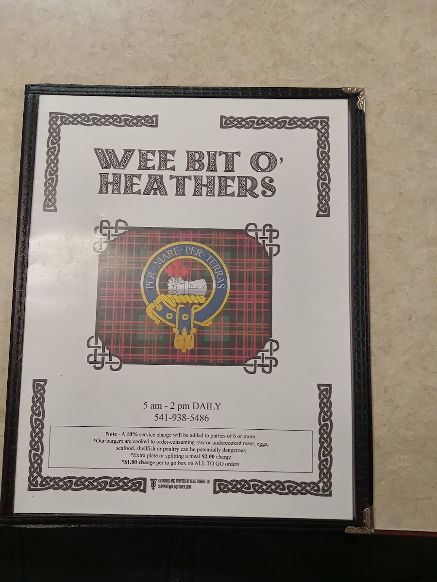 Menu Wee Bit O'heather-6