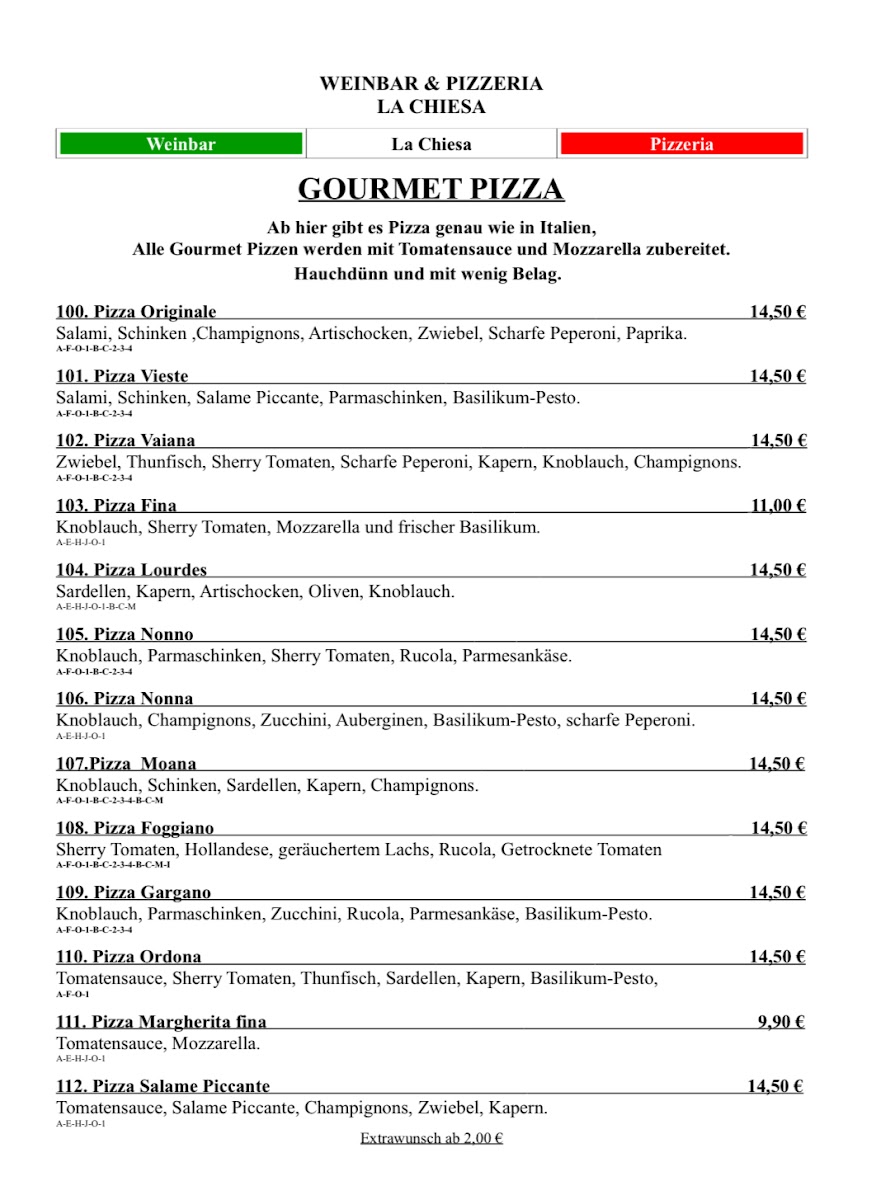 Menu Weinbar Pizzeria La Chiesa-2