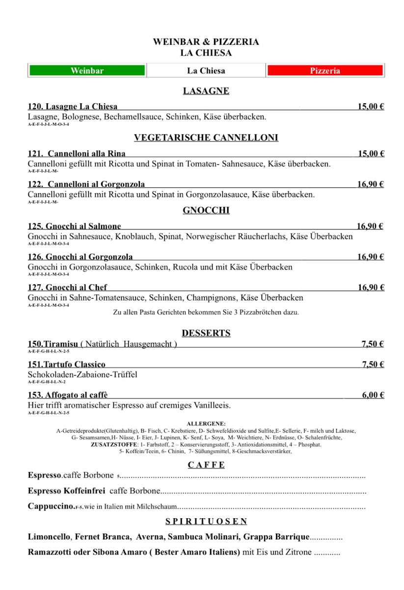 Menu Weinbar Pizzeria La Chiesa-6