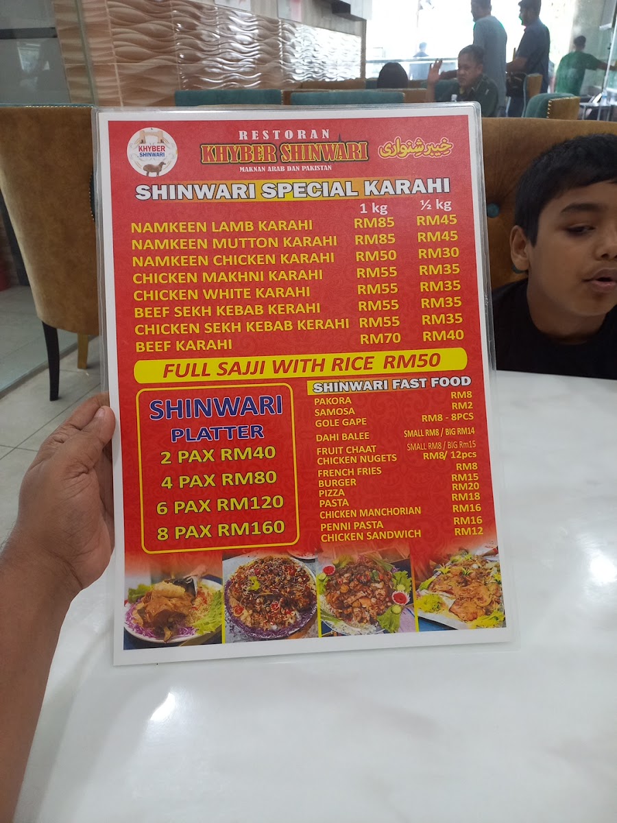 Menu Welcome 786 Pakistani Restaurant-1