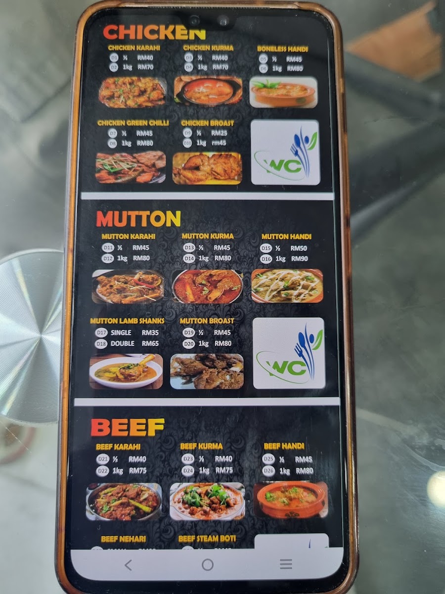 Menu Welcome 786 Pakistani Restaurant-3