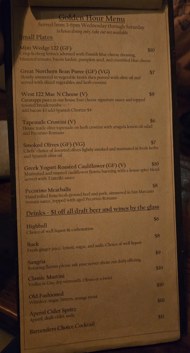 Menu West 122-2