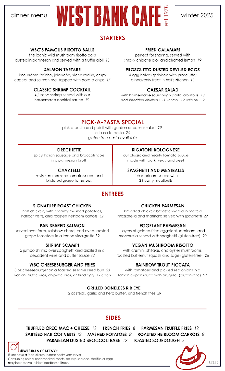 Menu West Bank Cafe-1