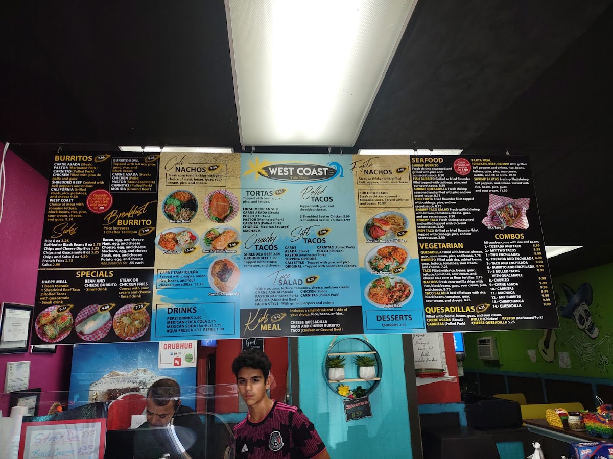 Menu West Coast Taco Shop-4
