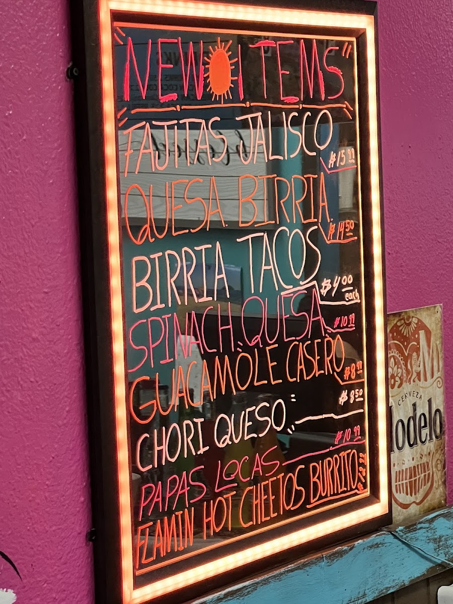 Menu West Coast Taco Shop-5