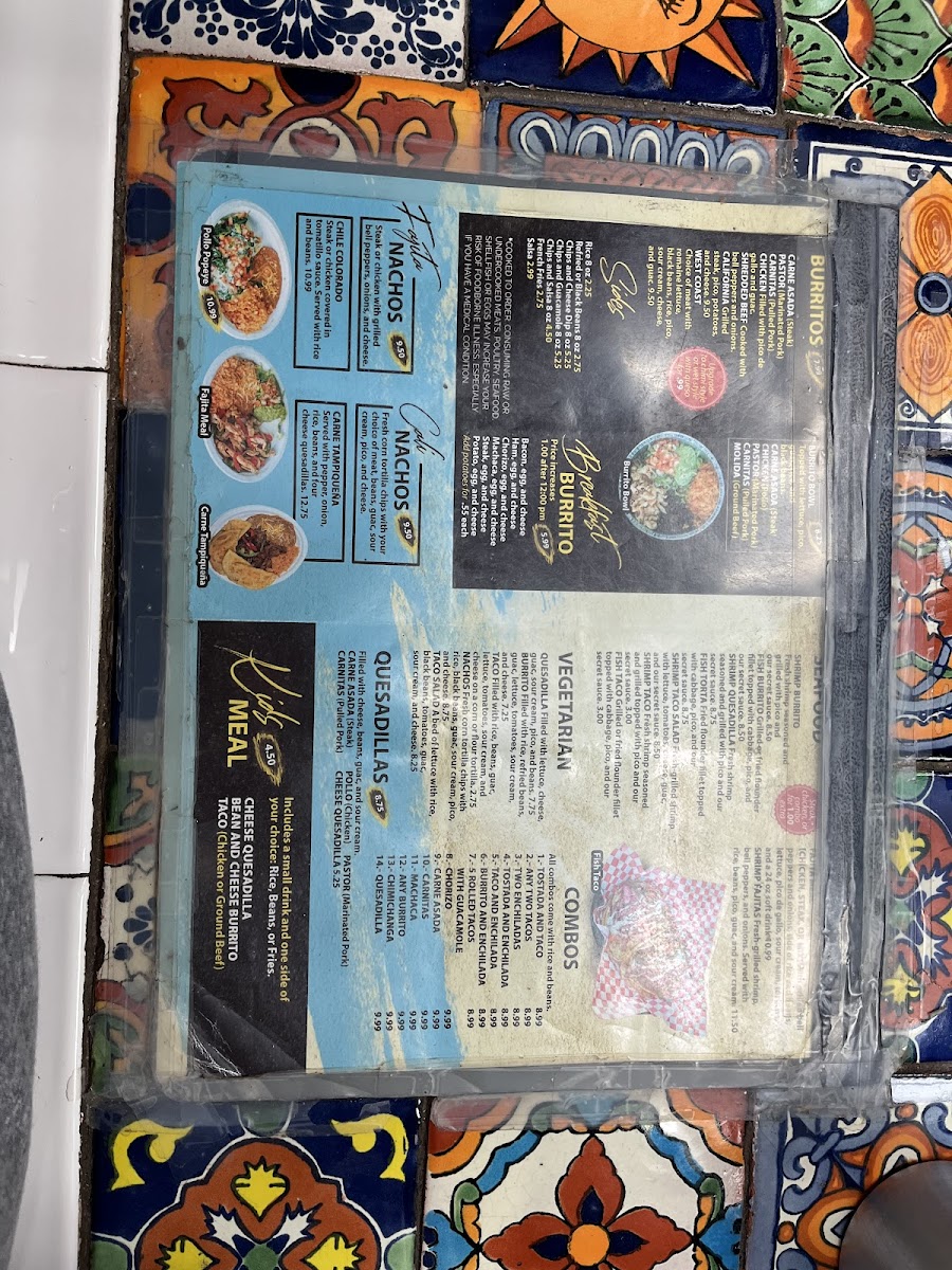 Menu West Coast Taco Shop-6