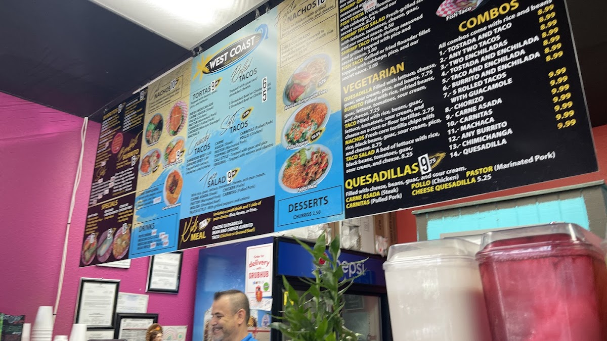 Menu West Coast Taco Shop-8